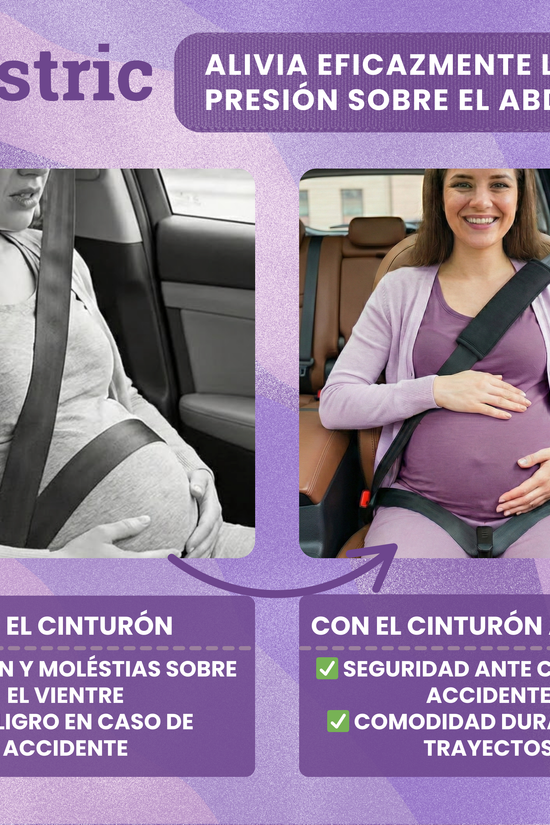 Allstric® Pack Cinturon Embarazada Coche Homologado