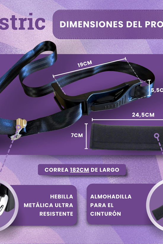 Allstric® Pack Cinturon Embarazada Coche Homologado