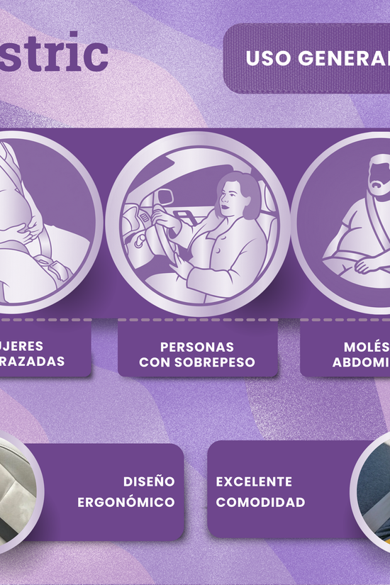 Allstric® Pack Cinturon Embarazada Coche Homologado