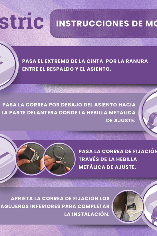 Allstric® Pack Cinturon Embarazada Coche Homologado