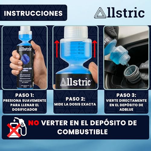 Allstric® Anticristalizante AdBlue 250ML | Aditivo AdBlue Anticristalización Sistema SCR | Fabricado en España