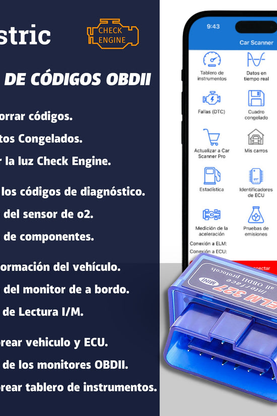 Allstric️ ELM327 OBD2 Herramienta de Diagnosis