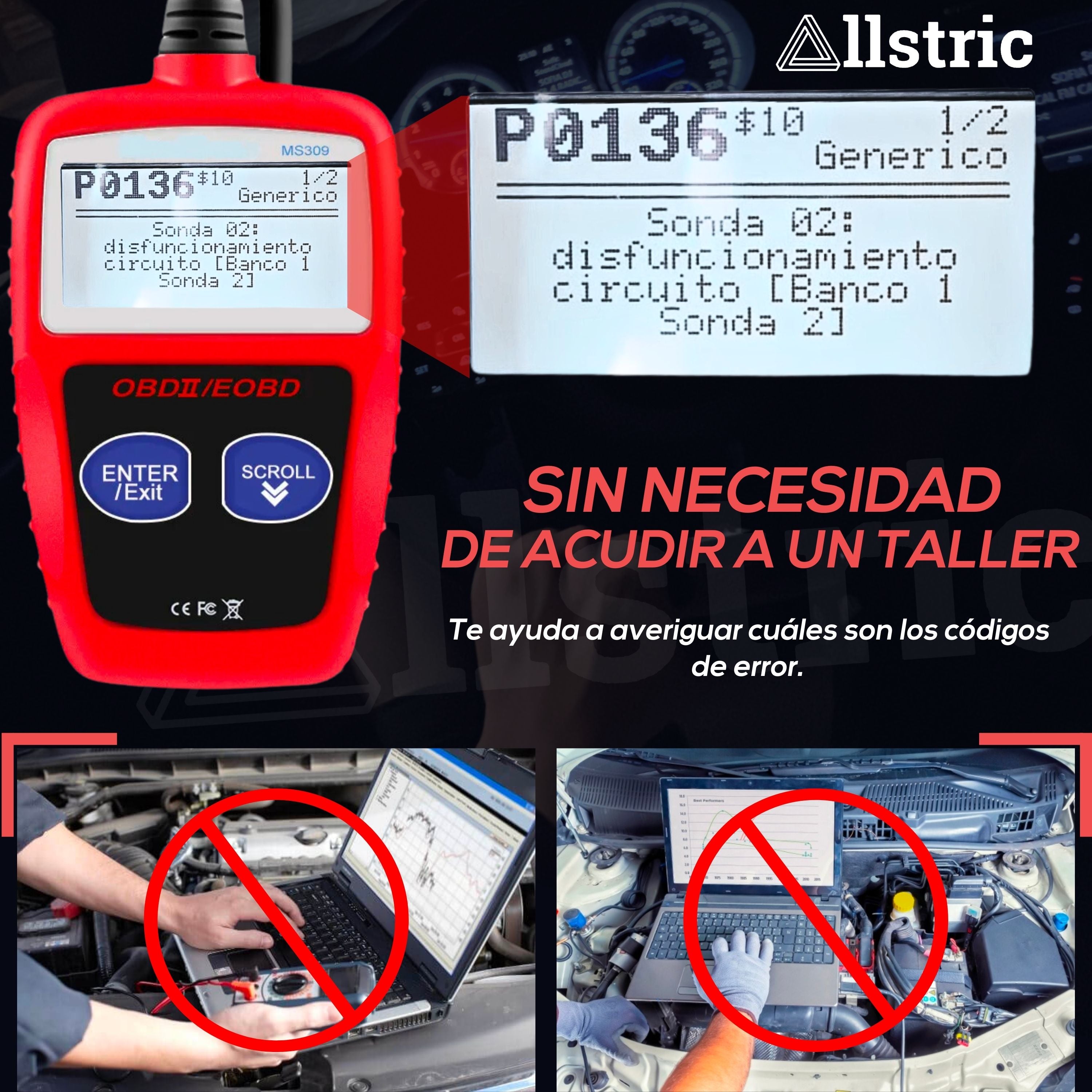 Allstric️ MS309 OBD2 Herramienta de Diagnosis