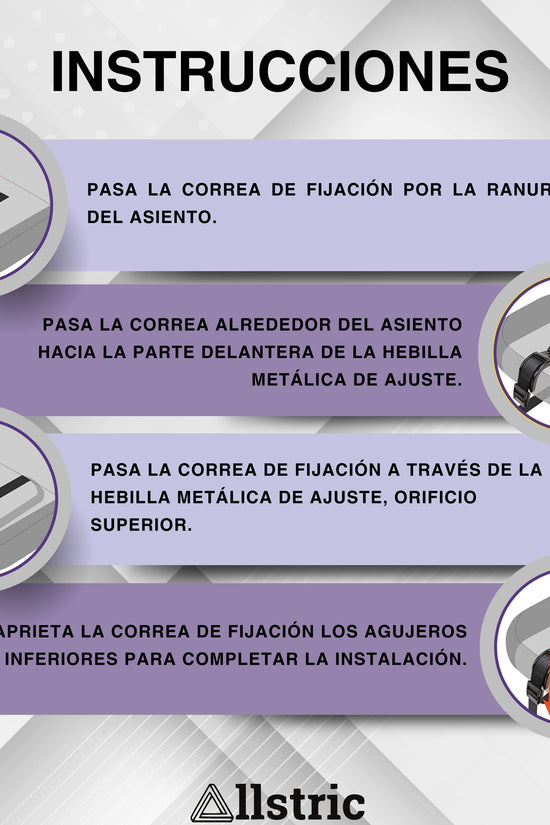 Allstric® Pack Cinturon Embarazada Coche Homologado