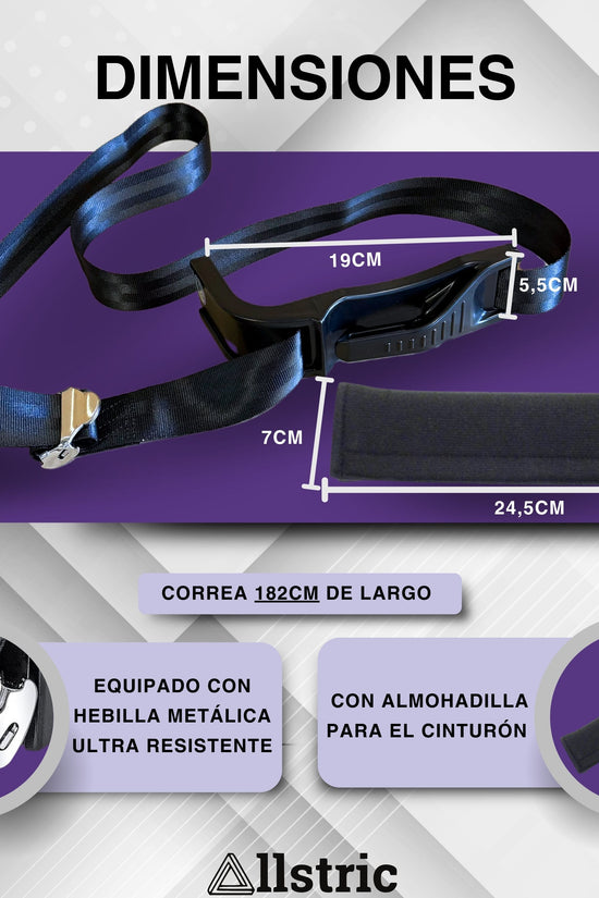 Allstric® Pack Cinturon Embarazada Coche Homologado