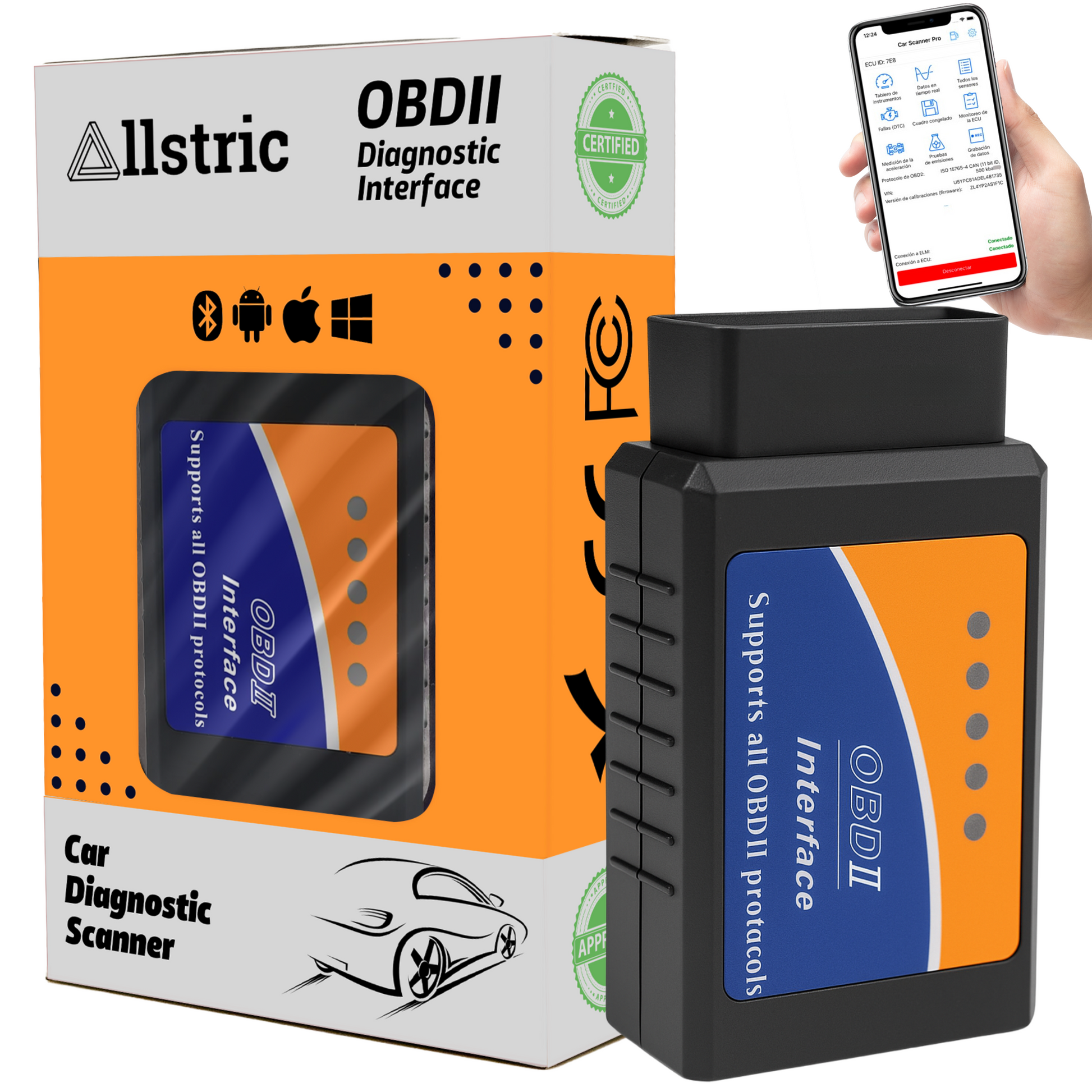 Allstric️ OBD2 Interface Herramienta de Diagnosis