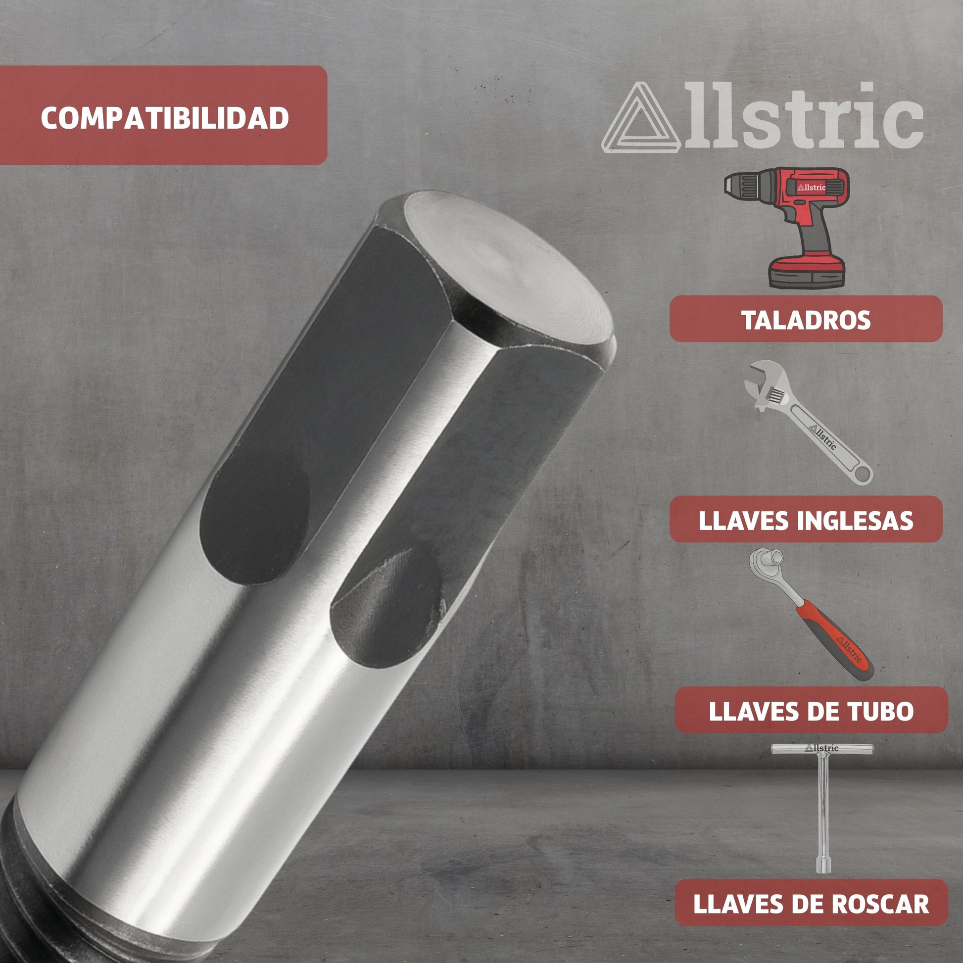 Allstric Juego 8 Extractor de Tornillos Rotos y Dañados